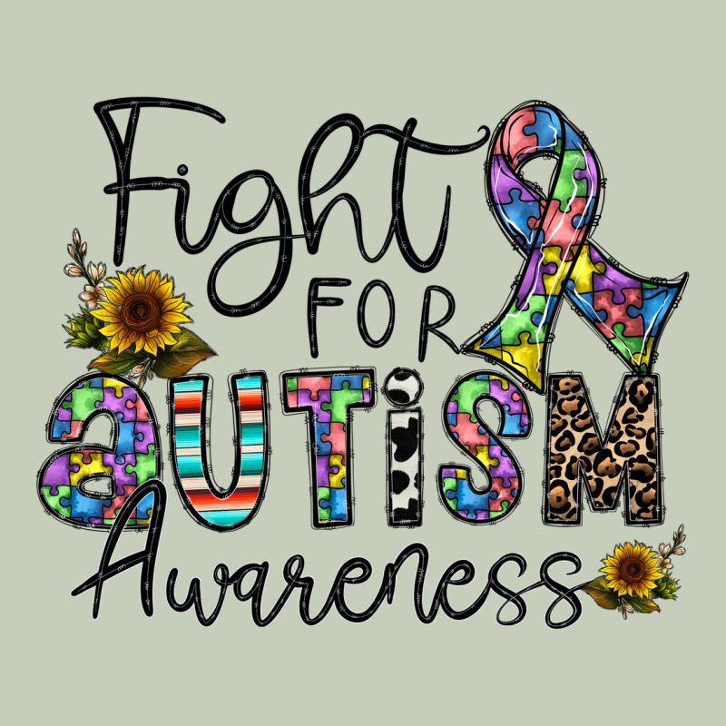 Fight For Autism Awareness Long Sleeve Tee by CowhideDigitalArt | Teevron