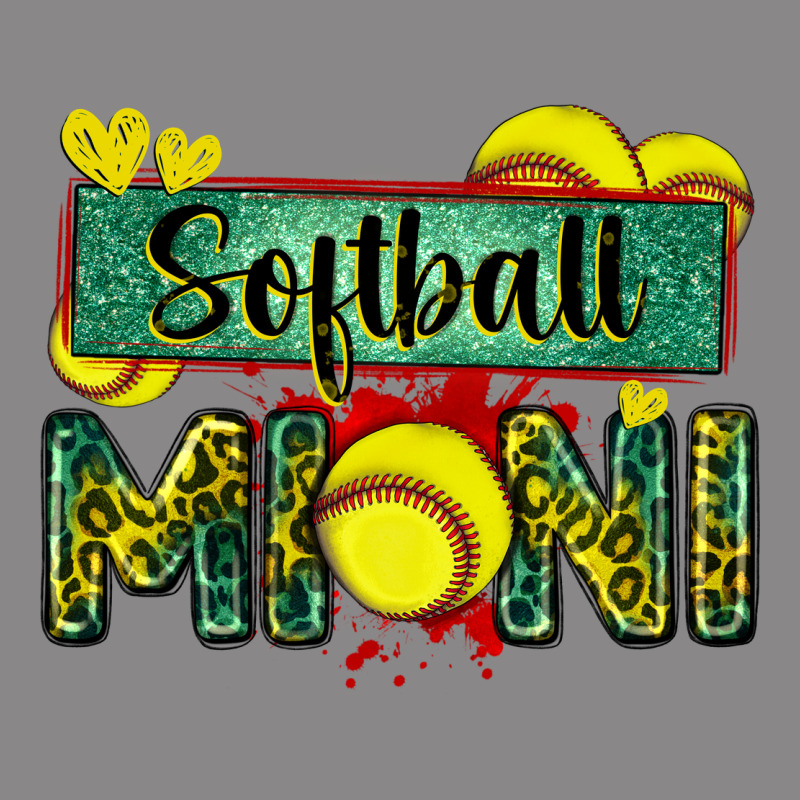 Softball Mini With Leopard Vintage Tee by Zillion Design Studio | Teevron