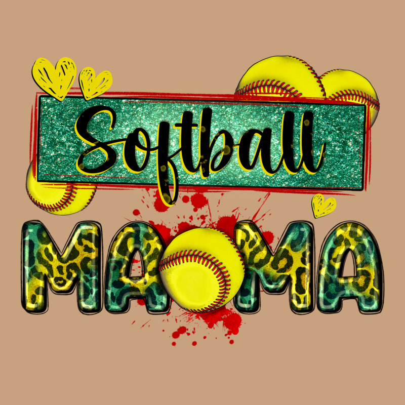 Softball Mama With Leopard Vintage Tee by Zillion Design Studio | Teevron