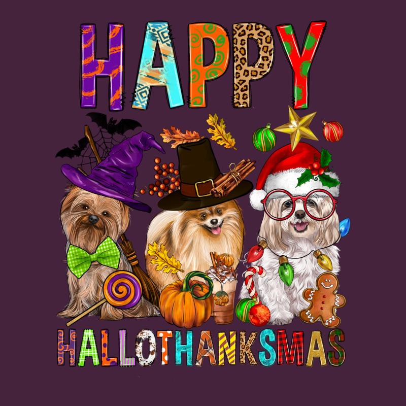 Happy Hallothankmas Dog Long Sleeve Tee by FaDigitalArtStudio | Teevron