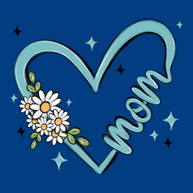 Mom With Heart And Flowers Premium Sweatshirt by MaliasSmallBusiness | Teevron