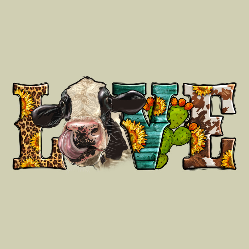 Western Love Holstein Cow Heavy Core Tee by LillyAllenDesigns | Teevron