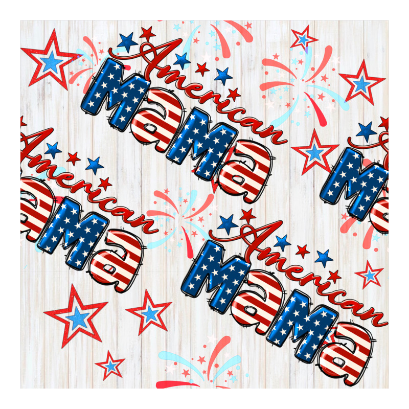 American Mama Seamless Pattern Zipper Hoodie by BundleAndBundleShop | Teevron