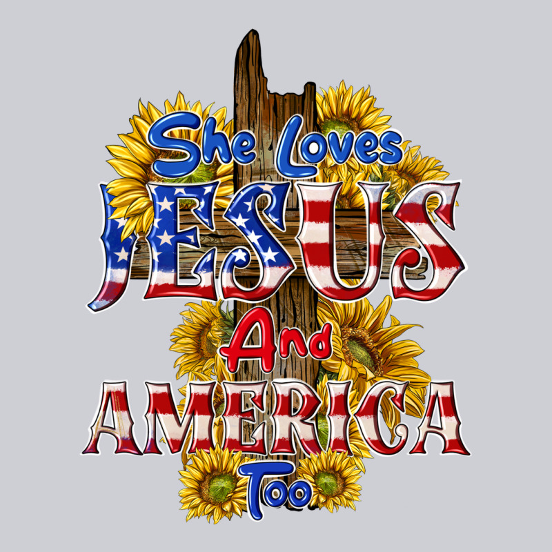 She Loves Jesus Heavyweight Sweatshirt by texasbilliewilder | Teevron