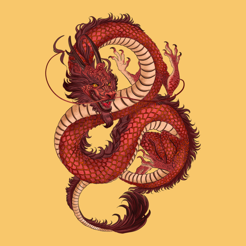Red Dragon Vintage Hoodie by RanaPortraitStore | Teevron