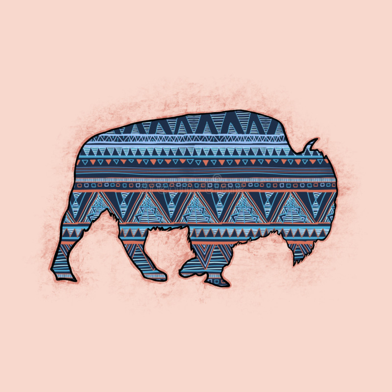 Bison Silhouette Blue Aztec Urban Hoodie by Bettercallsaul | Teevron