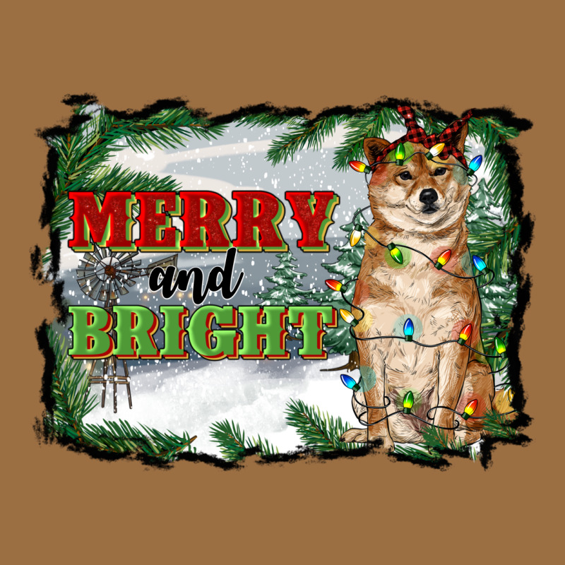 Merry And Bright Shiba Inu Vintage Tee by RanaPortraitStore | Teevron