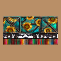 Rusty Sunflowers With Cowhide And Turquoise Vintage Hoodie | Teevron