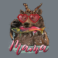 Mother's Day Mama Bear Wıth Bandana And Glasses Heavyweight Sweatshirt | Teevron