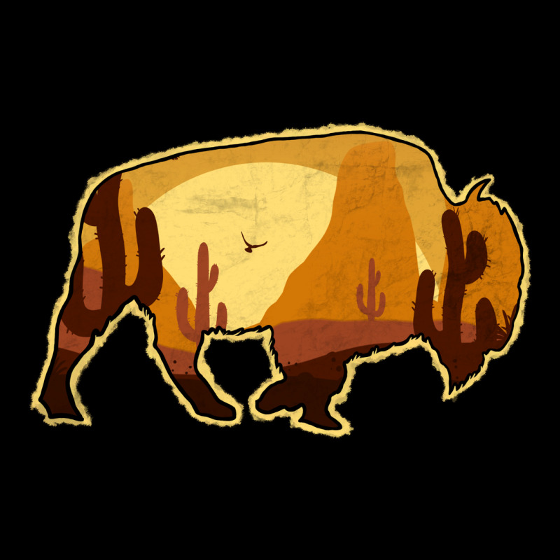 Desert Landscape Bison Silhouette Urban Hoodie by Bettercallsaul | Teevron