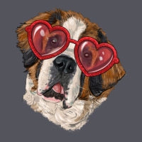 Saint Bernard With Love Glasses Vintage Hoodie | Teevron