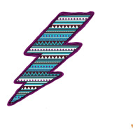 Purple Border Aztec Pattern Lightning | Teevron