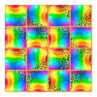 Pride lgbtq flag and leopard with glitter seamless | Teevron