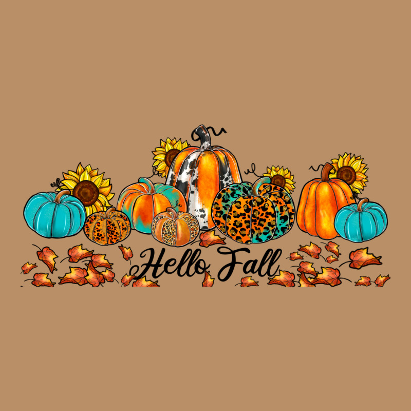 Hello Fall Pumpkin Sunflower Vintage Hoodie by JahusDesignShop | Teevron
