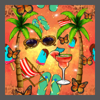 Summer Slipper And Cocktail Seamless Pattern Zipper Hoodie | Teevron