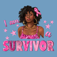 I Am A Survivor Breast Cancer With Afro Woman Urban Heavy Tee | Teevron