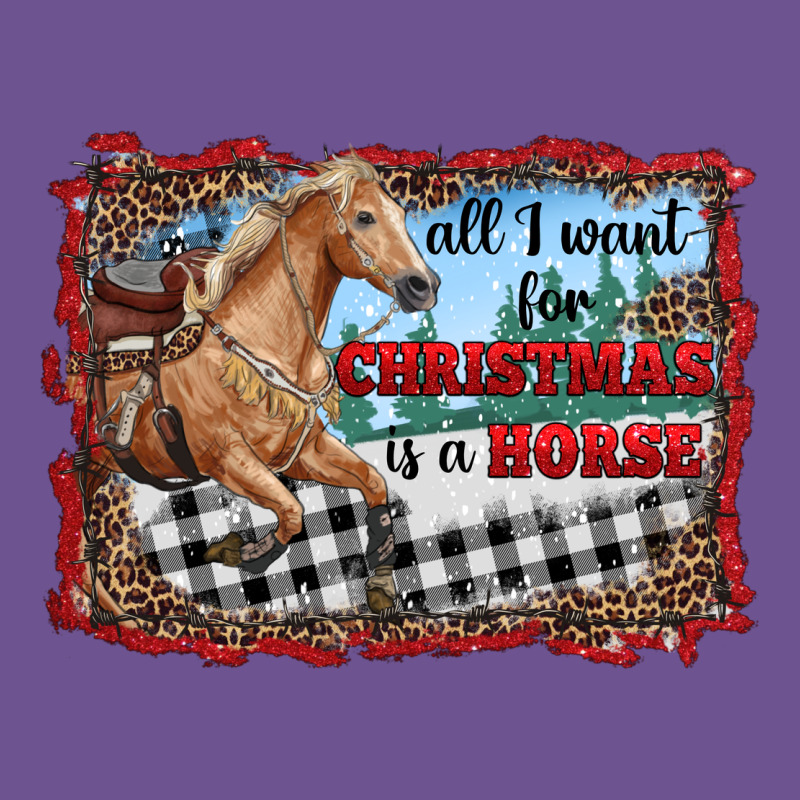 All I Want For Christmas Is A Horse  With Farm Vintage Tee by RanaPortraitStore | Teevron