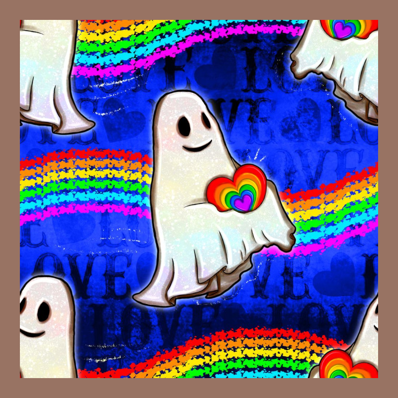 Pride Lgbtq Ghosts And Heart With Rainbow Seamless Premium Hoodie by BundleAndBundleShop | Teevron