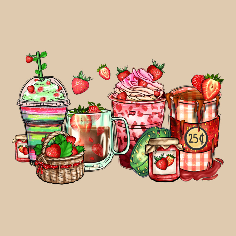 Strawberry Farm Fresh Coffee Cups Heavyweight Sweatshirt by Zillion Design Studio | Teevron