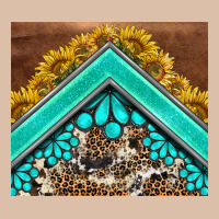 Western  Sunflower Turquise Gemstone  Tumbler Urban Heavy Tee | Teevron