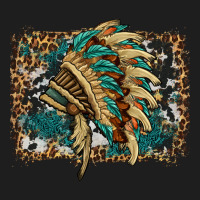 Indian Headdress With Background Classic Tee | Teevron
