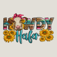 Western Howdy Heifer With Charolais Cow Heavy Core Tee | Teevron