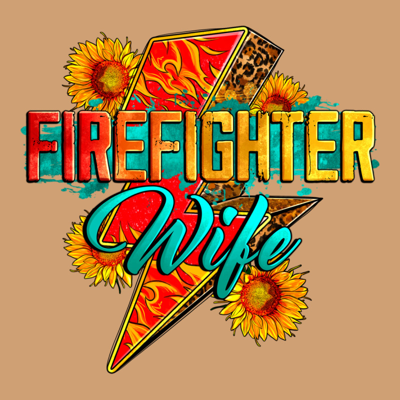Firefighter Wife With Lightning Bolt Vintage Tee by Zillion Design Studio | Teevron