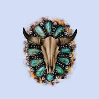 Western Gemstone Bull Skull Urban Hoodie | Teevron