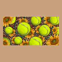 Tennis Ball With Sunflower And Racket  Licence Plato Vintage Tee | Teevron