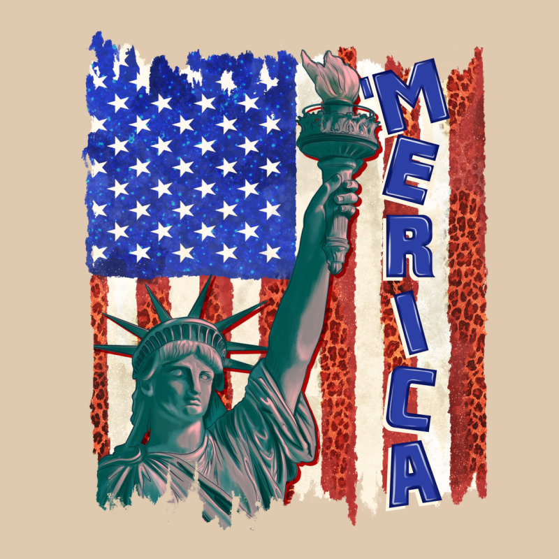 Usa Flag With Statue Of Liberty Heavyweight Sweatshirt by texasbilliewilder | Teevron