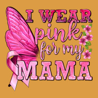 I Wear Pink For My Mama With Butterfly Urban Heavy Tee | Teevron