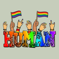 Human With Hands And Pride Flags Ladies Tee | Teevron