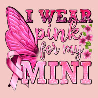 I Wear Pink For My Mini With Butterfly Urban Heavy Tee | Teevron
