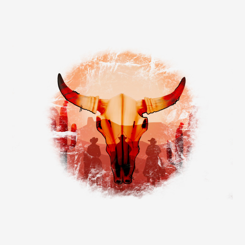 Western Cowboy Sunset Bull Skull Urban Hoodie by Bettercallsaul | Teevron