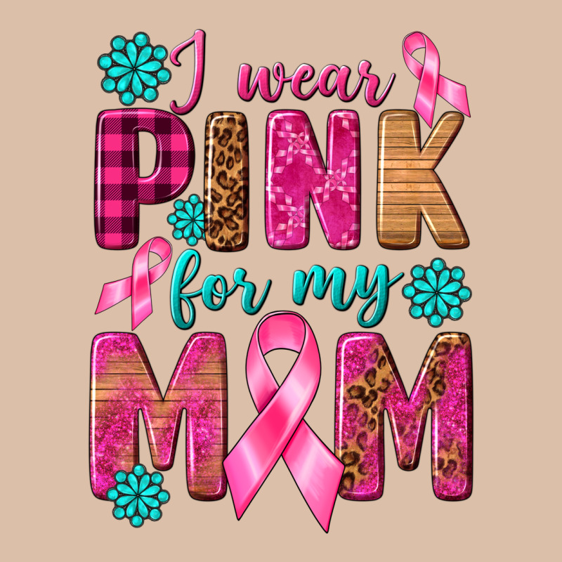 I Wear Pink For My Mom With Butterfly Urban Heavy Tee by texasbilliewilder | Teevron