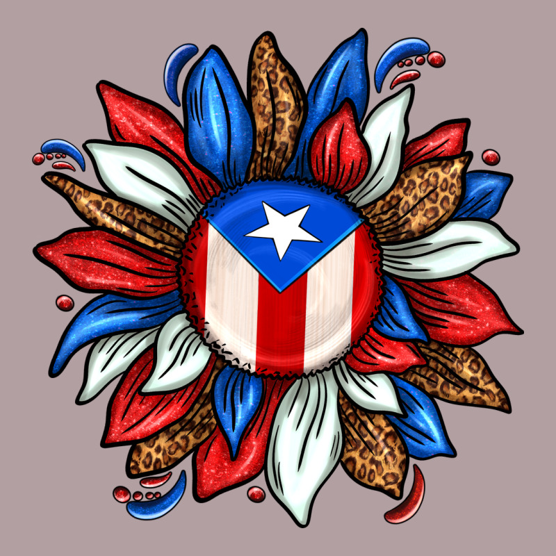 Puerto Rico Sunflower Vintage Hoodie by texasbilliewilder | Teevron