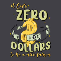 It Costs Zero Dollars To Be A Nice Person Heavyweight Hoodie | Teevron