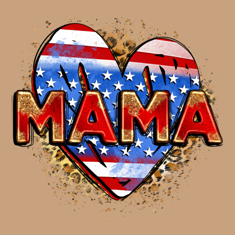 American Mama Heart Vintage Tee by Zillion Design Studio | Teevron