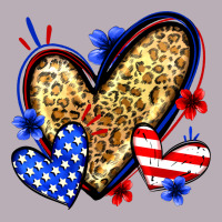American Flag Heart Leopard Vintage Tee | Teevron