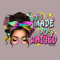 80s Made 90s Raised Messy Bun Vintage Hoodie | Teevron