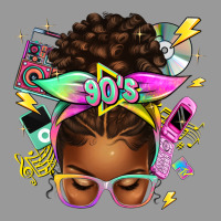 90s Afro Messy Bun Vintage Hoodie | Teevron