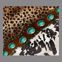 Leopard And Cowhide Gemstone Leather Vintage Tee | Teevron