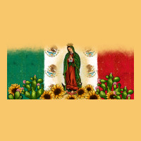 Lady Of Guadalupe Mexican Flag Vintage Hoodie | Teevron