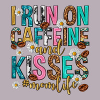 I Run On Caffeine And Kisses Mothers Day Vintage Tee | Teevron