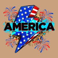 America With Lightning Bolt Vintage Tee | Teevron