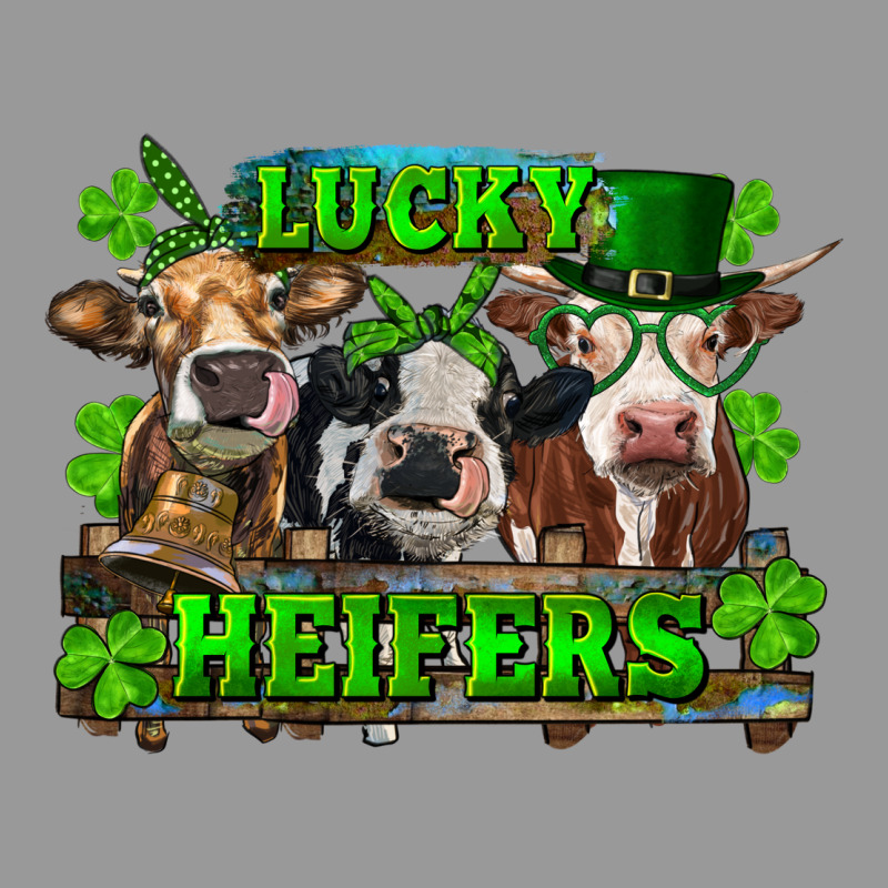 St Patricks Day Lucky Heifers Vintage Hoodie by RanaPortraitStore | Teevron