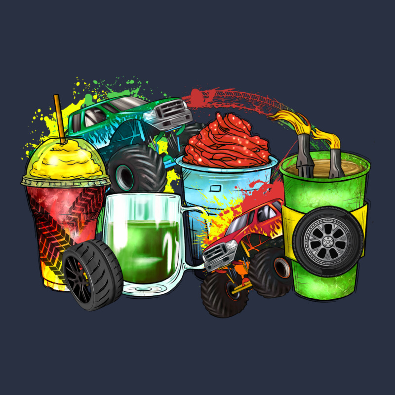 Monster Truck Coffee Cups Heavyweight Sweatshirt by Zillion Design Studio | Teevron