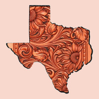 Texas Map Western Tooled Leather Pattern Urban Hoodie | Teevron