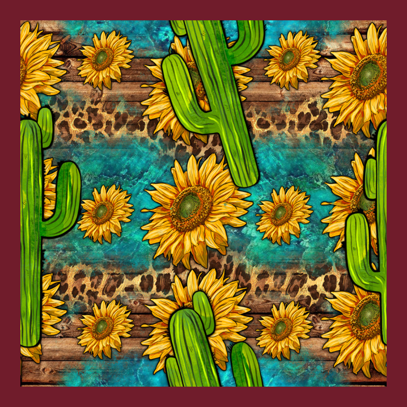 Sunflower And Cactus Seamless Pattern Zipper Hoodie by BundleAndBundleShop | Teevron