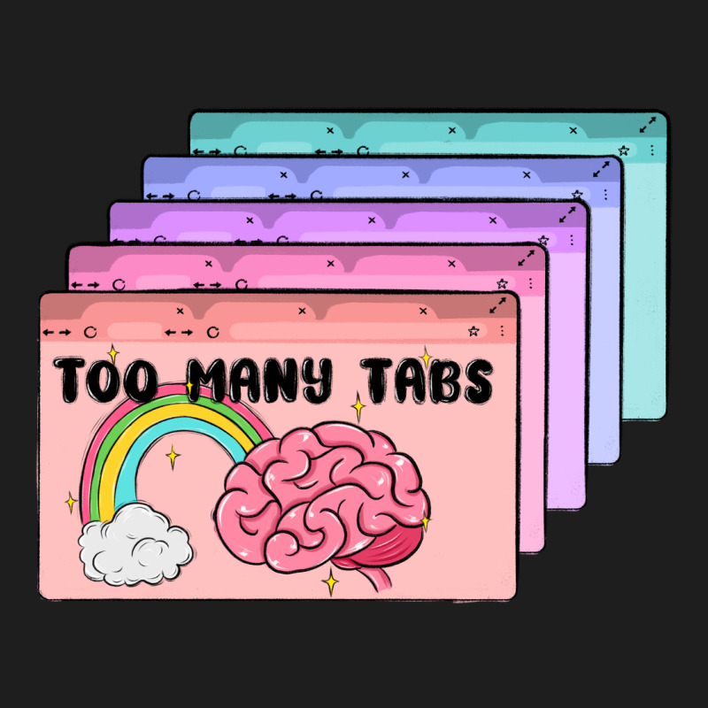 Too Many Tabs Heavyweight Hoodie by MaliasSmallBusiness | Teevron